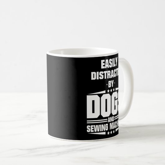 Mug Facilement Distrait Par Les Chiens Et Les Machines (Devant droit)