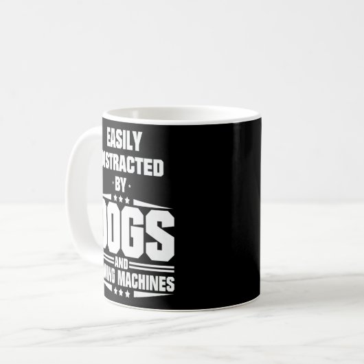 Mug Facilement Distrait Par Les Chiens Et Les Machines (Devant gauche)
