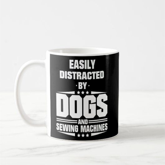 Mug Facilement Distrait Par Les Chiens Et Les Machines (Gauche)