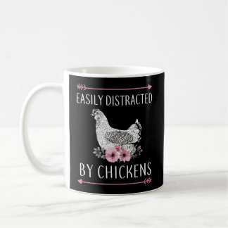 Mug Facilement Distrait Par Les Dons De Poulet Pour Le