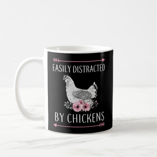 Mug Facilement Distrait Par Les Dons De Poulet Pour Le (Gauche)