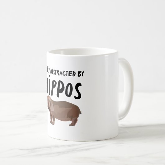 Mug Facilement Distrait Par Les Hippopotames (Devant droit)