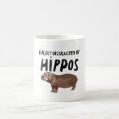 Mug Facilement Distrait Par Les Hippopotames (Centre)