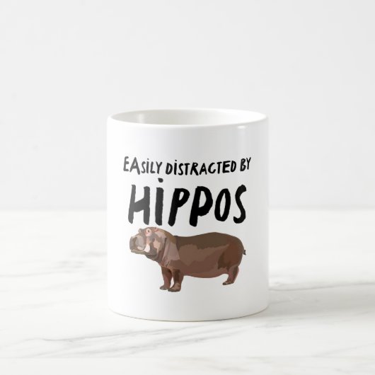 Mug Facilement Distrait Par Les Hippopotames (Centre)