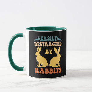 Mug Facilement Distrait Par Les Lapins