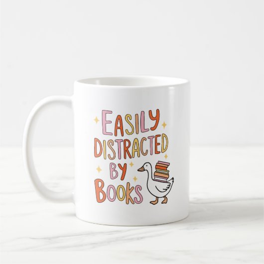 Mug Facilement distrait par les livres (Gauche)