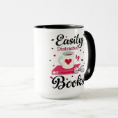 Mug Facilement distrait par les livres (Devant droit)