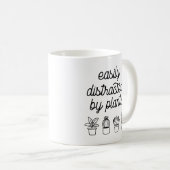 Mug Facilement distrait par les plantes (Devant droit)