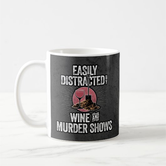 Mug Facilement distrait par les spectacles de vin et d (Gauche)