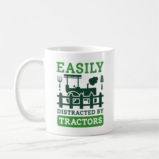 Mug Facilement Distrait Par Les Tracteurs (Gauche)