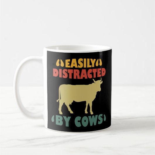Mug Facilement Distrait Par Les Vaches (Gauche)