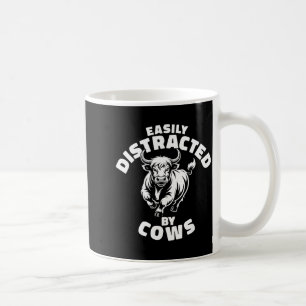 Mug Facilement Distrait Par Les Vaches Cow Occidental