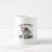 Mug Facilement distrait par les vaches Graphique de va (Centre)