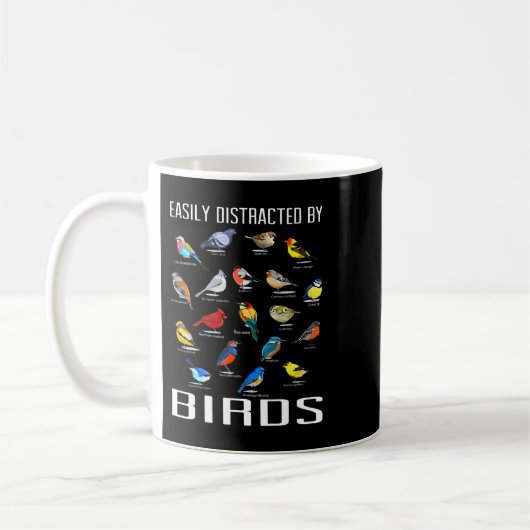 Mug Facilement Distrait Par Oiseaux Oiseaux Oiseaux Oi (Gauche)