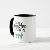 Mug Facilement Distrait Par Plantes Drôle Jardinage Ad (Devant gauche)
