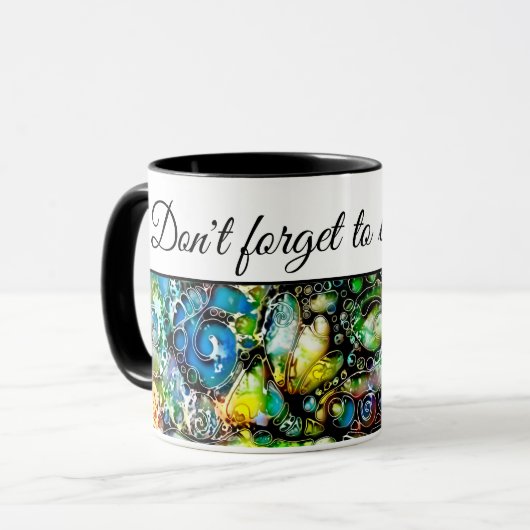Mug Façons De Vivre - Art Neurographique 7 (Devant gauche)