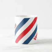 Mug Facteur Rayures Nostalgiques avec Nom (Centre)