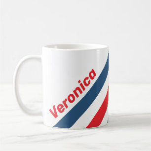 Mug Facteur Rayures Nostalgiques avec Nom