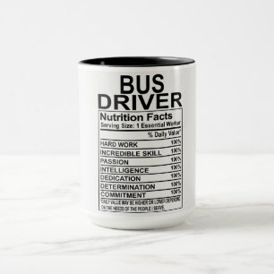 Mug Facteurs nutritionnels des conducteurs d'autobus