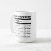 Mug Facture de la mère personnalisée - Photos de famil (Devant gauche)