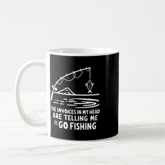 Mug Factures Dans Ma Tête Pêche Drôle Comptabilité Cpa (Gauche)