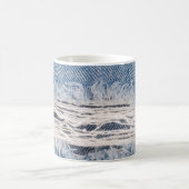 Mug Faded jeans bleus déchirés, Textures déchiré jeans (Centre)