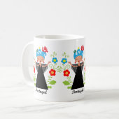 Mug Fado chanteuse avec caravelle portugaise (Devant gauche)