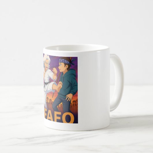 Mug FAFO – Experience Wins Every Time (Devant droit)