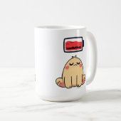 Mug Faible humeur de batterie - Drôle Doodle comique (Devant droit)