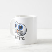 Mug Faim Eyes Drôle Eyeball Pun (Devant gauche)