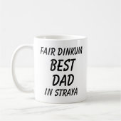 Mug Fair Dinkum MEILLEUR DAD à Straya (Australie) (Gauche)