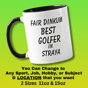 Mug Fair Dinkum MEILLEUR GOLFER à Straya