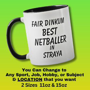 Mug Fair Dinkum MEILLEUR NETBALLER à Straya