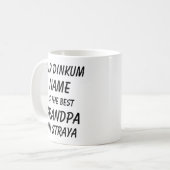 Mug Fair Dinkum NAME BEST GRANDPA Straya (Australie) (Devant gauche)