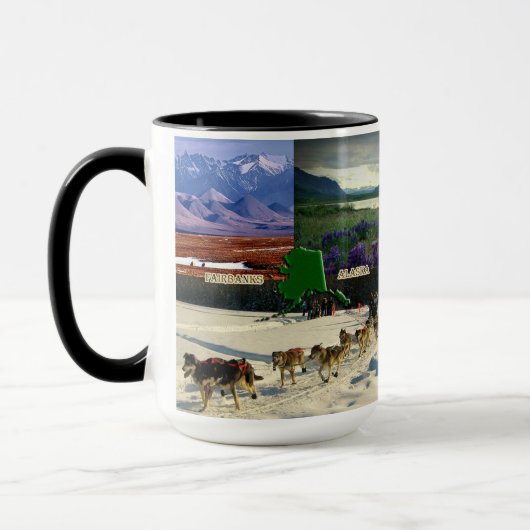 Mug Fairbanks, Alaska Collage (Gauche)