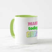 Mug Faire aujourd'hui une grande boule de combo (Devant gauche)