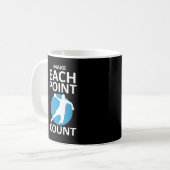 Mug Faire chaque nombre de points - Handball (Devant gauche)