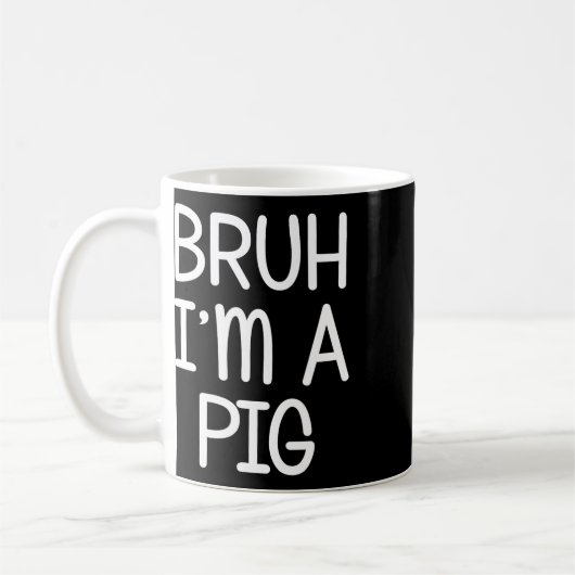 Mug Faire comme si je suis un cochon drôle Lazy Hallow (Gauche)
