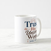 Mug Faire Confiance à Son Œuvre Invisible Typographie (Devant droit)