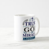 Mug Faire Confiance au Dieu des Miracles Citation d'Es (Devant droit)