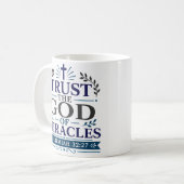 Mug Faire Confiance au Dieu des Miracles Citation d'Es (Devant gauche)