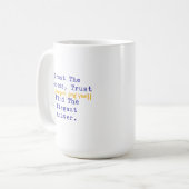 Mug Faire Confiance aux Nombres du Processus Réponse M (Devant gauche)