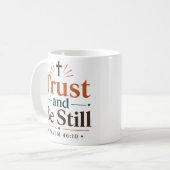 Mug Faire Confiance Et Rester Immobile Déclaration Chr (Devant gauche)