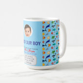 Mug Faire Connaissance de Notre Garçon Invitation à la (Devant droit)