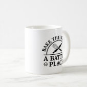 Mug Faire Cuire Le Monde Un Lieu Battu (Devant droit)