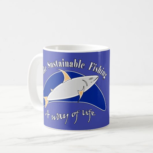 Mug Faire de la pêche durable un mode de vie (Devant gauche)