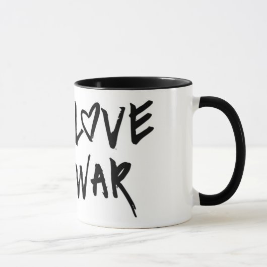 Mug Faire de l'amour pas de la guerre (Droite)