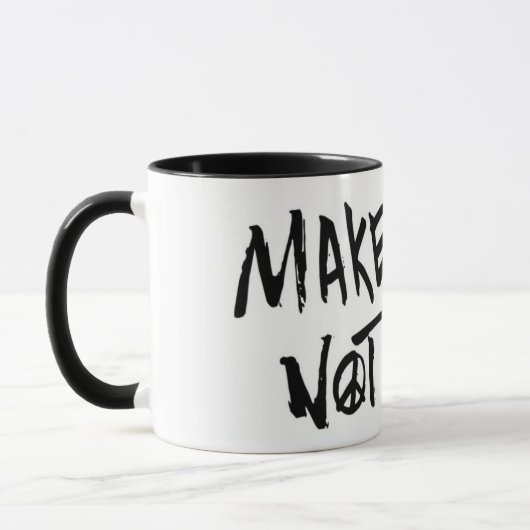 Mug Faire de l'amour pas de la guerre (Gauche)