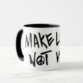 Mug Faire de l'amour pas de la guerre (Devant gauche)