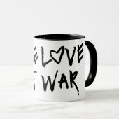 Mug Faire de l'amour pas de la guerre (Devant droit)